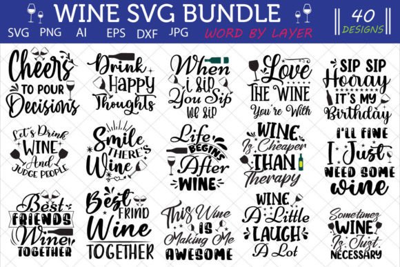 Alcohol SVG Bundle: Wine, Beer, and Sassy Embroidery Designs