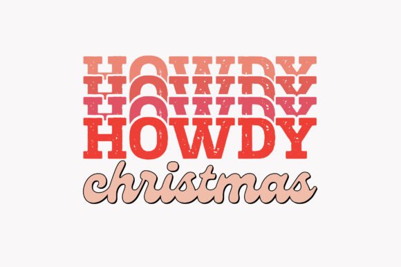 Howdy Christmas: A Retro-Style Embroidery Design for Holiday Cheer